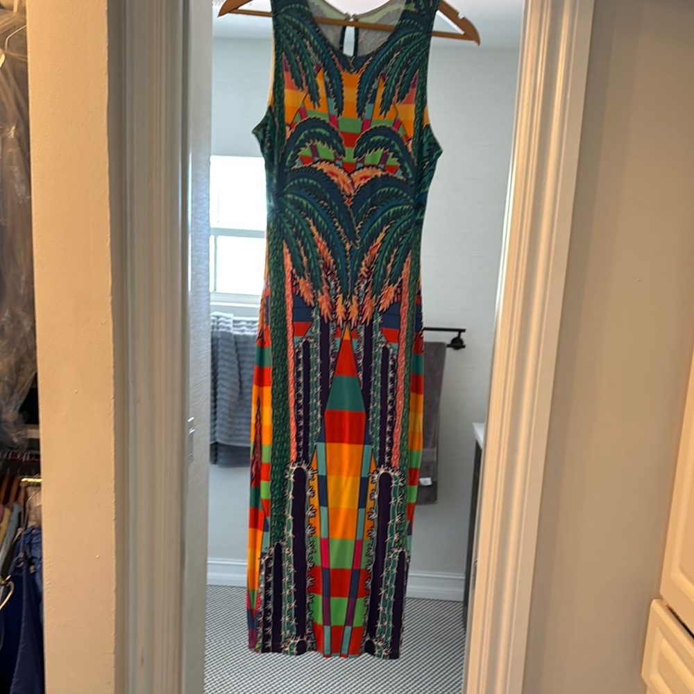 Colorful Geometric Maxi Dress